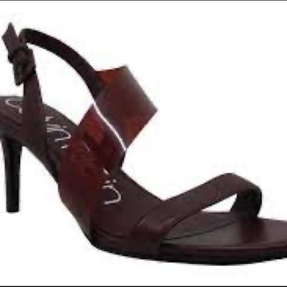Calvin Klein Shoes Calvin Klein Lancy Nappa Leather Open Toe